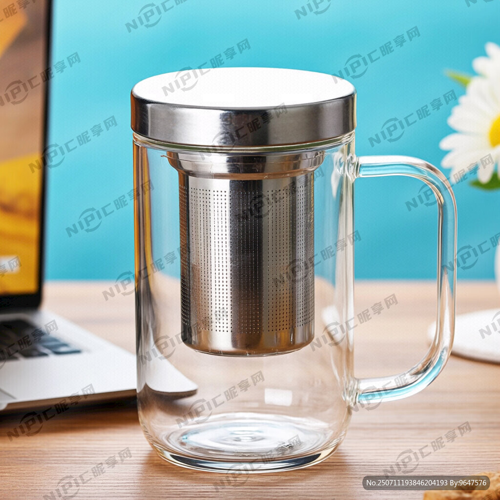 高硼硅玻璃杯带把手 茶叶 花茶