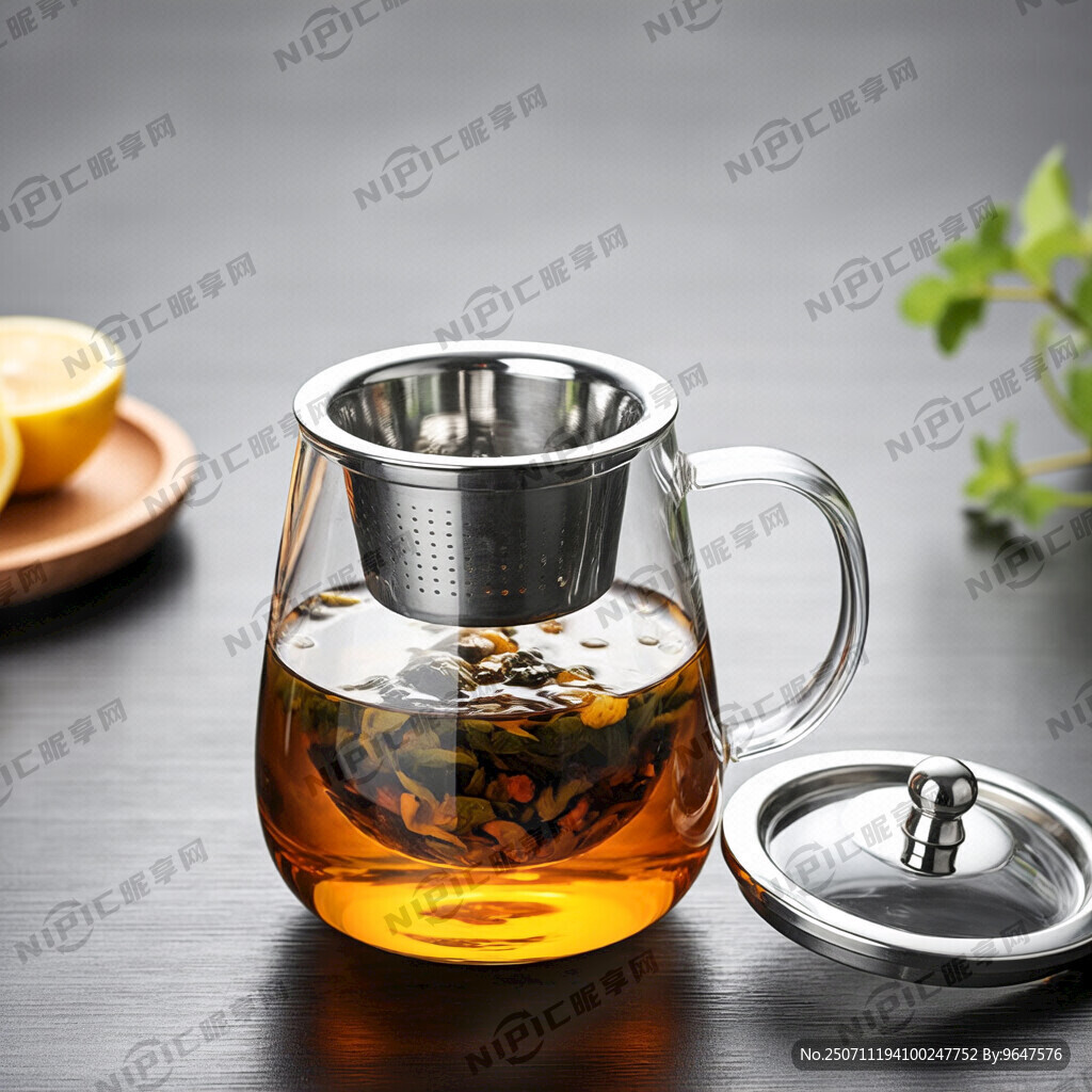 高硼硅玻璃杯带把手 茶叶 花茶