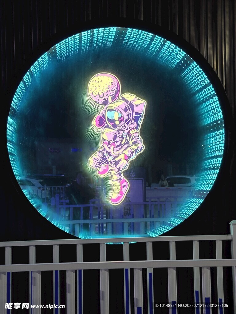 梦幻光影人形艺术装置