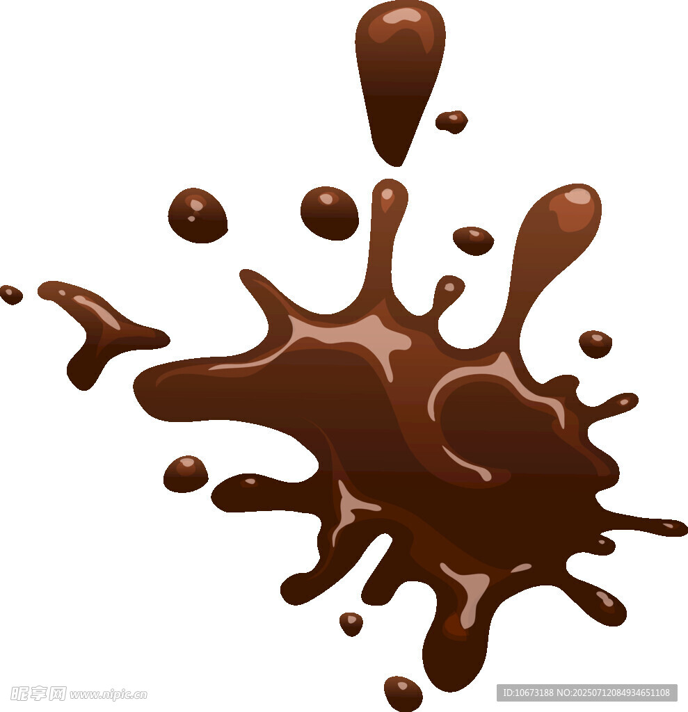 巧克力飞溅效果