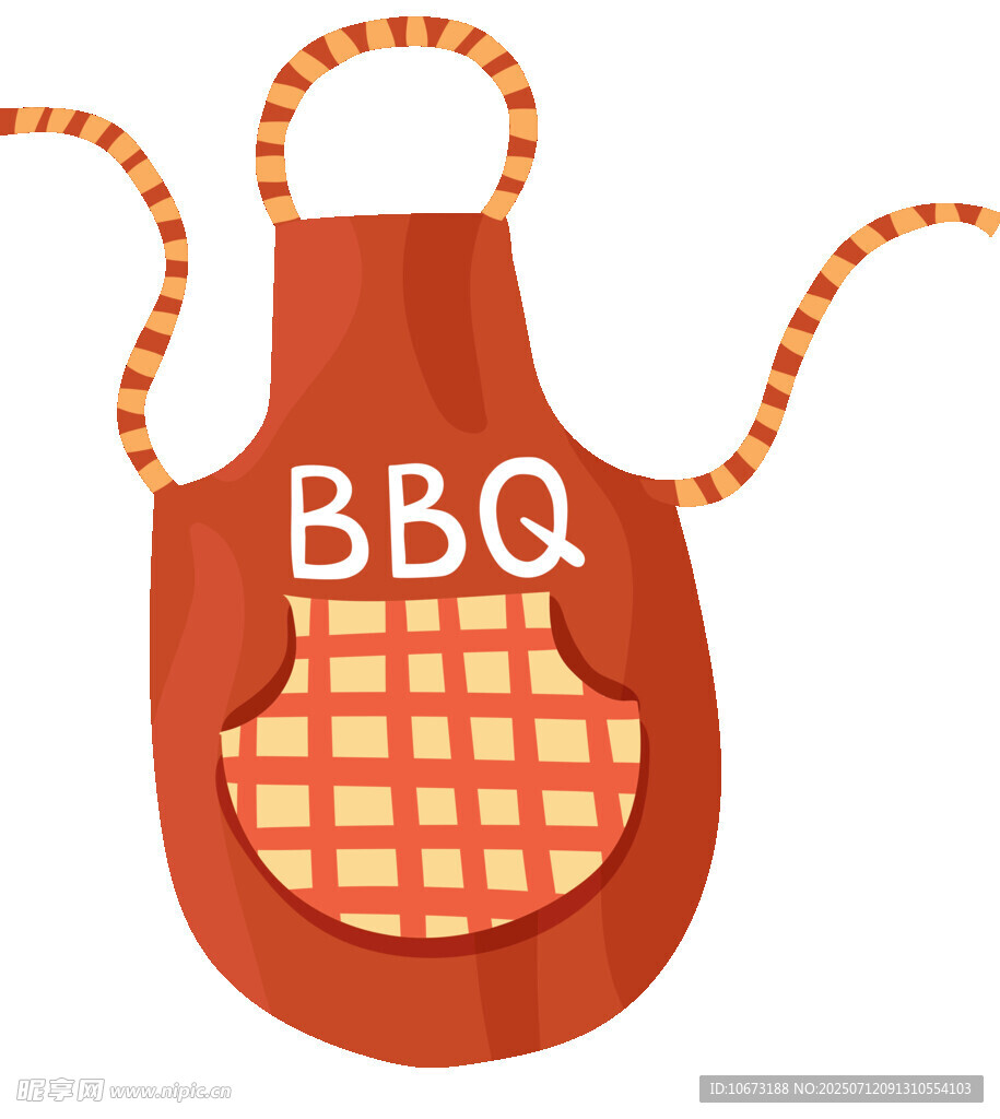 红色BBQ围裙