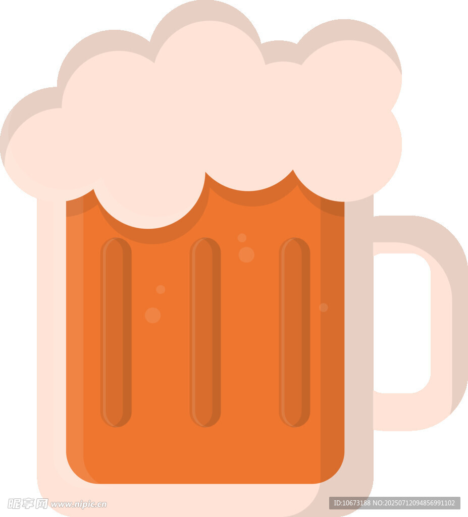满溢泡沫的啤酒杯