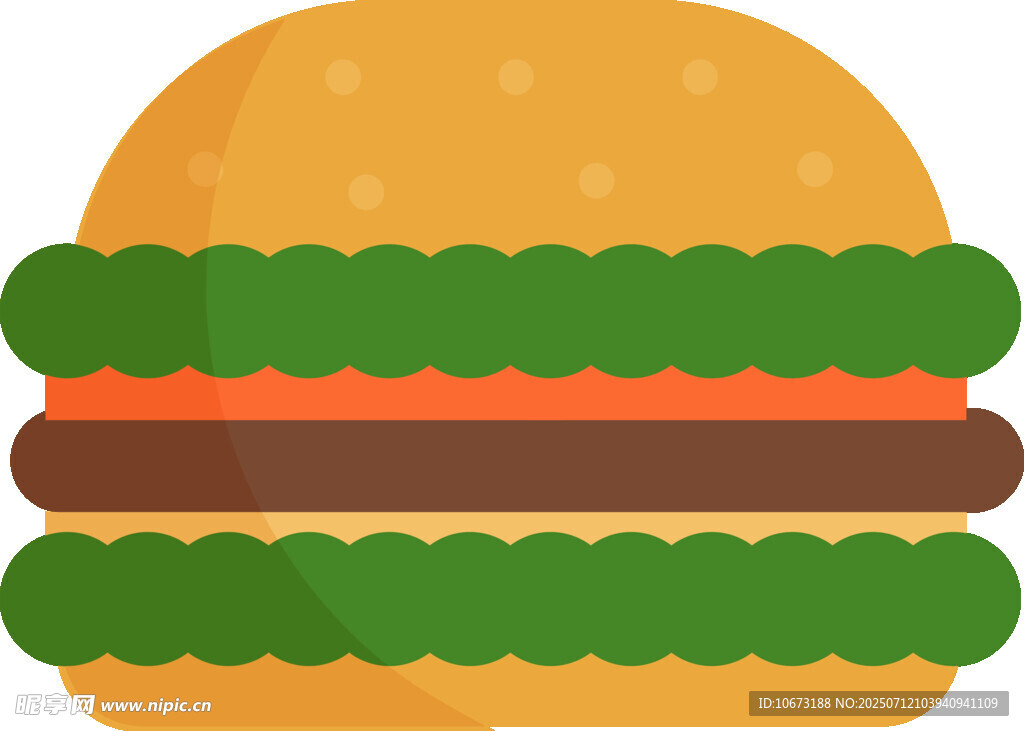 美味汉堡插画