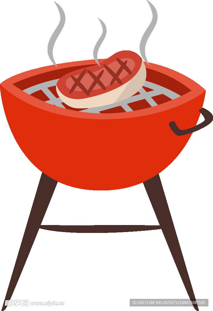 户外烧烤架上的美味烤肉