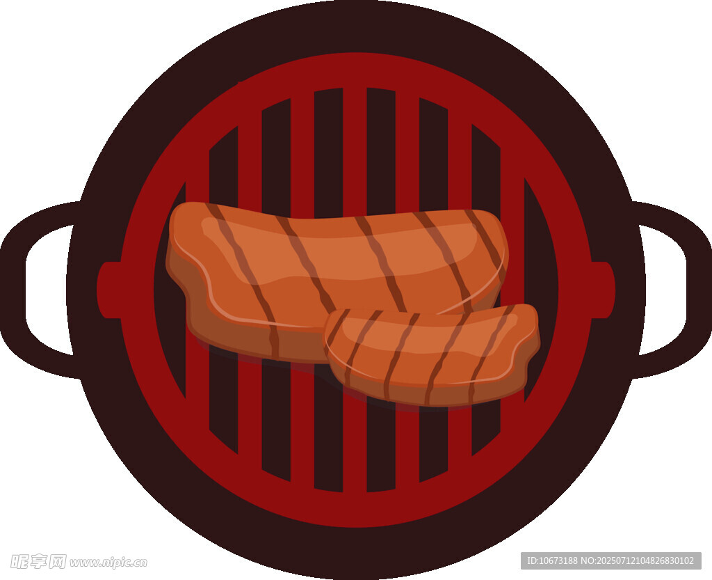 烤架上的美味烤肉