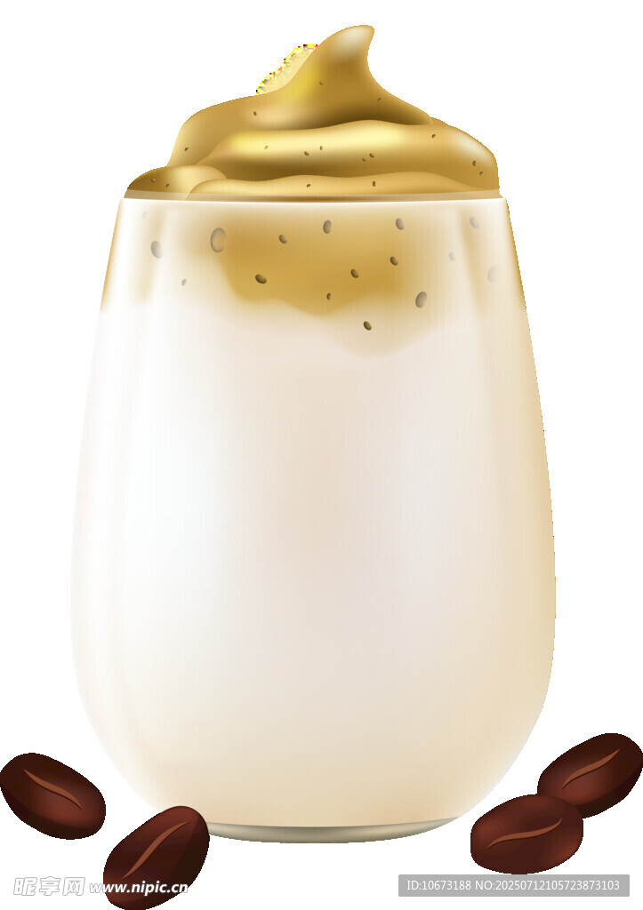 奶油咖啡饮品