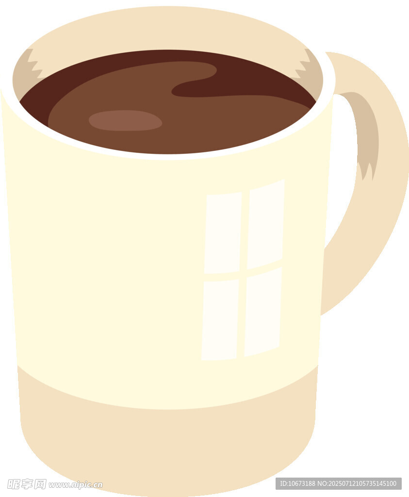 卡通风格咖啡杯