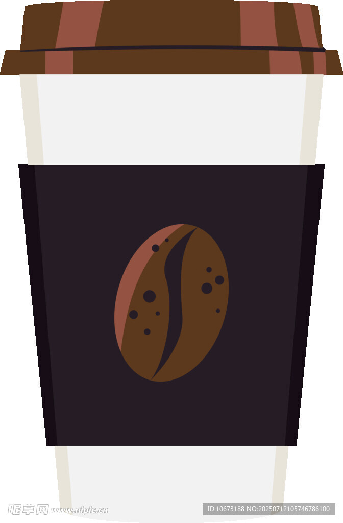 简约风咖啡杯插画设计