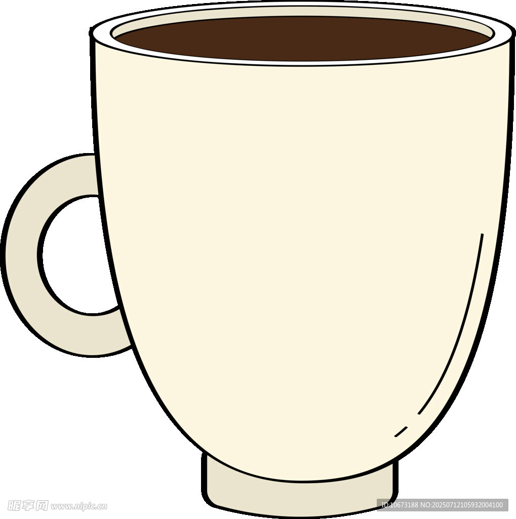 卡通风格咖啡杯插画