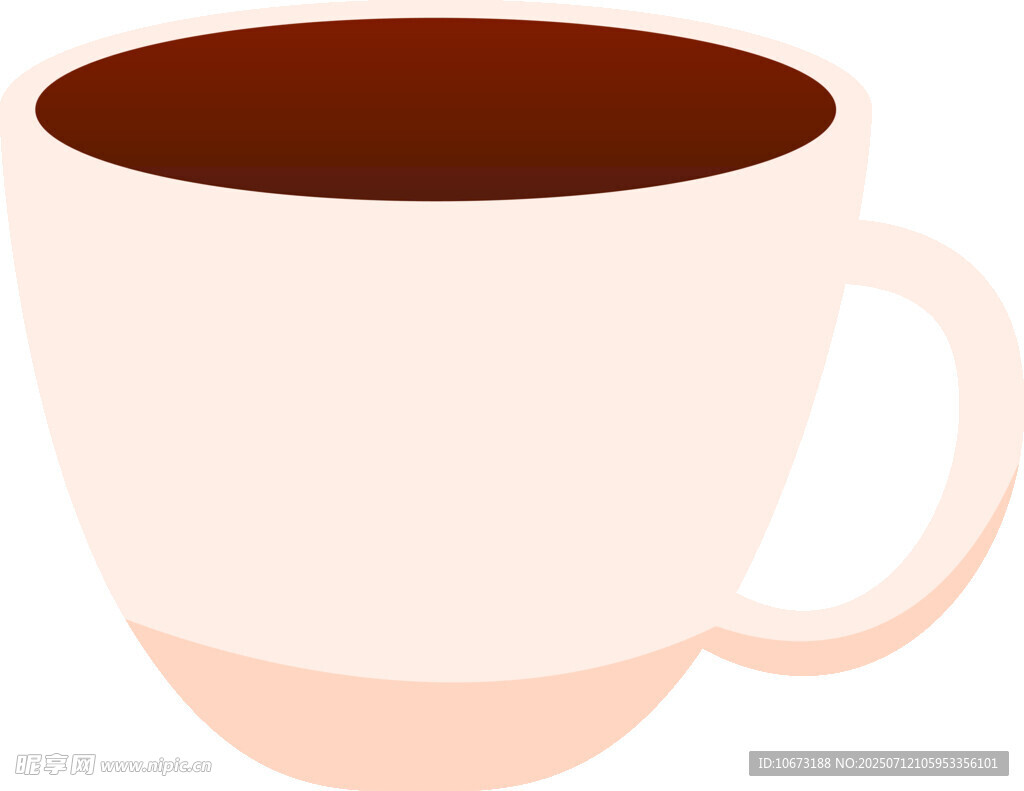 简约风格咖啡杯插画