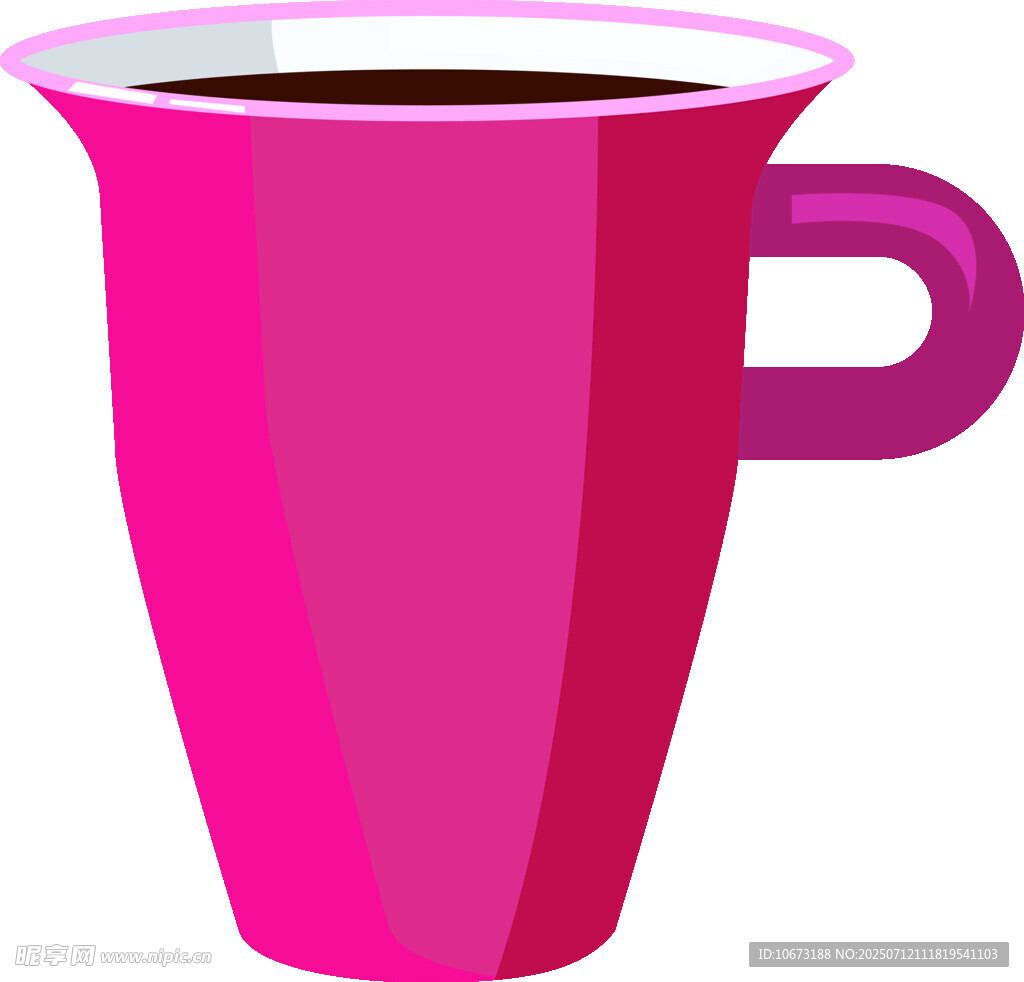 粉色咖啡杯