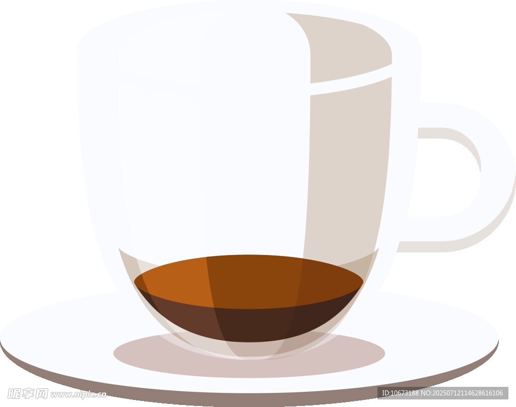 简约风格咖啡杯插画