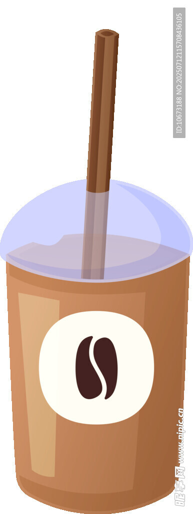 卡通风格咖啡杯插画