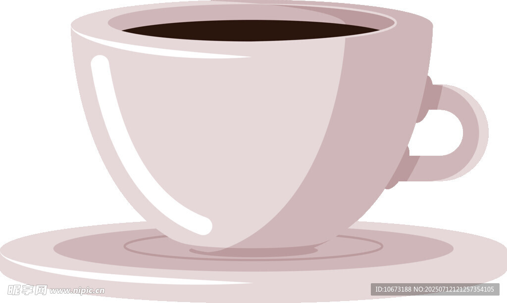 简约咖啡杯插画