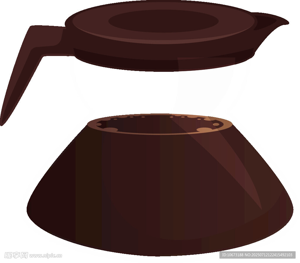 棕色茶壶与底座