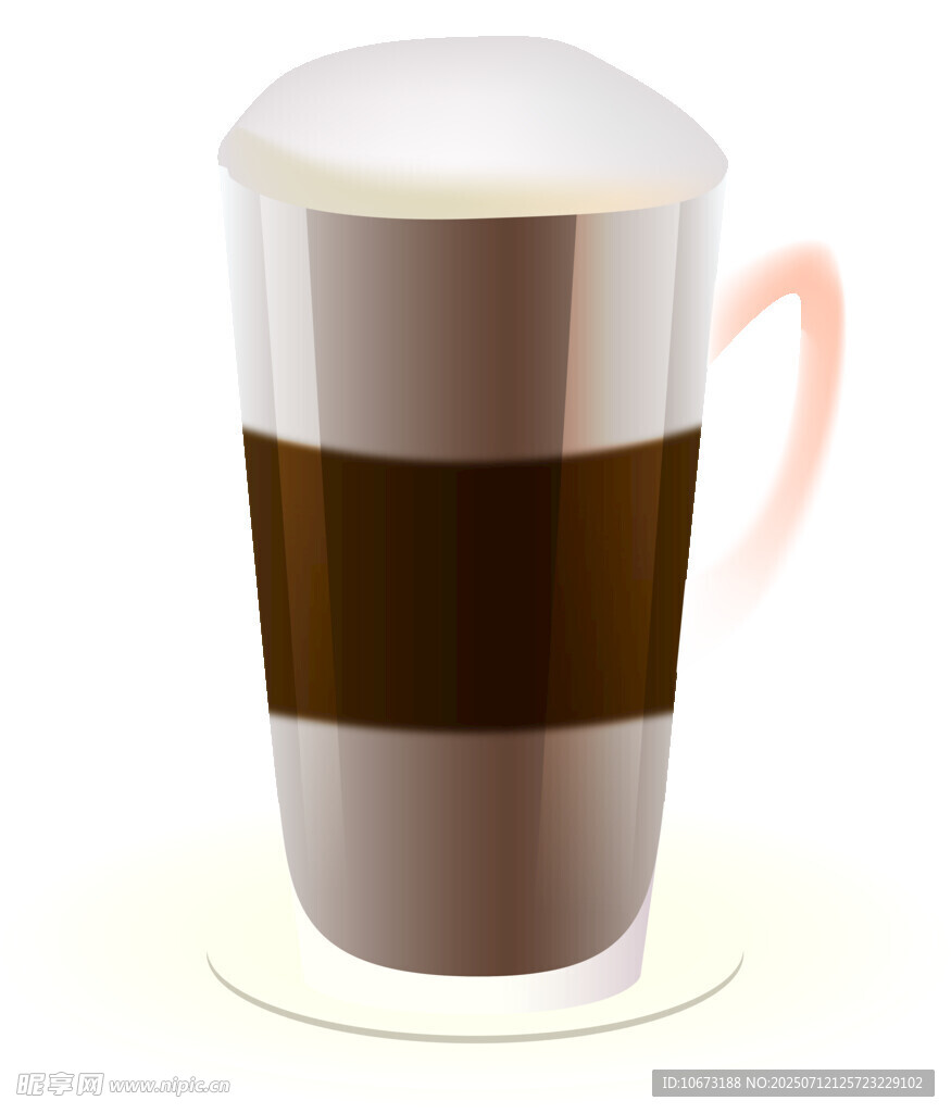 卡通风格咖啡杯