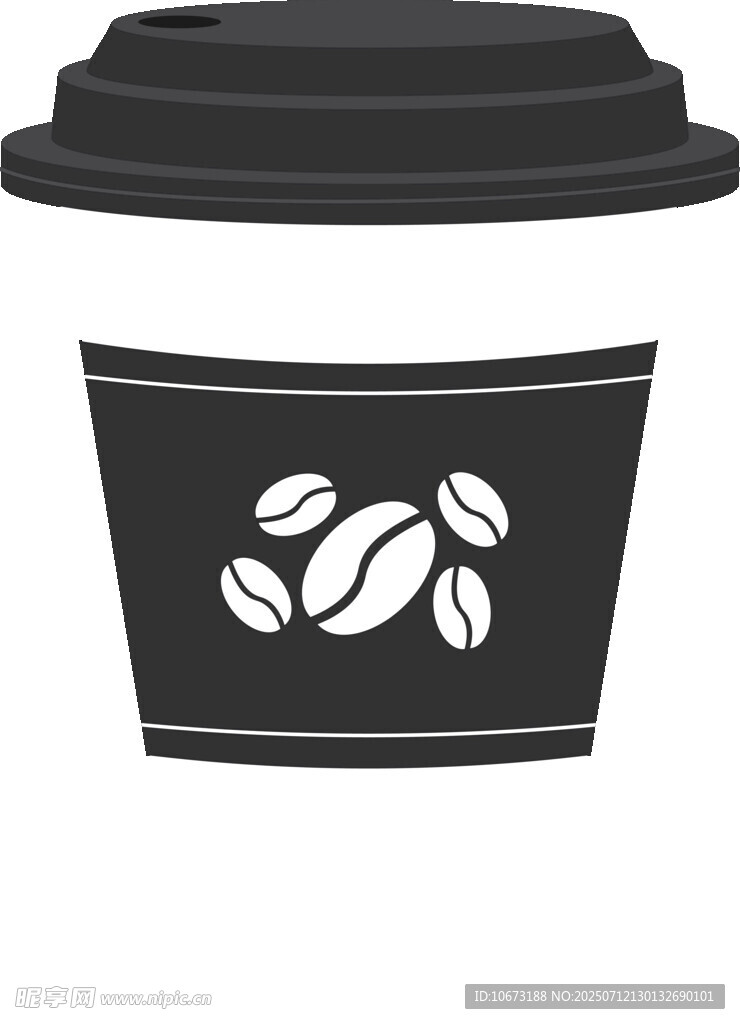 简约风外带咖啡杯插画