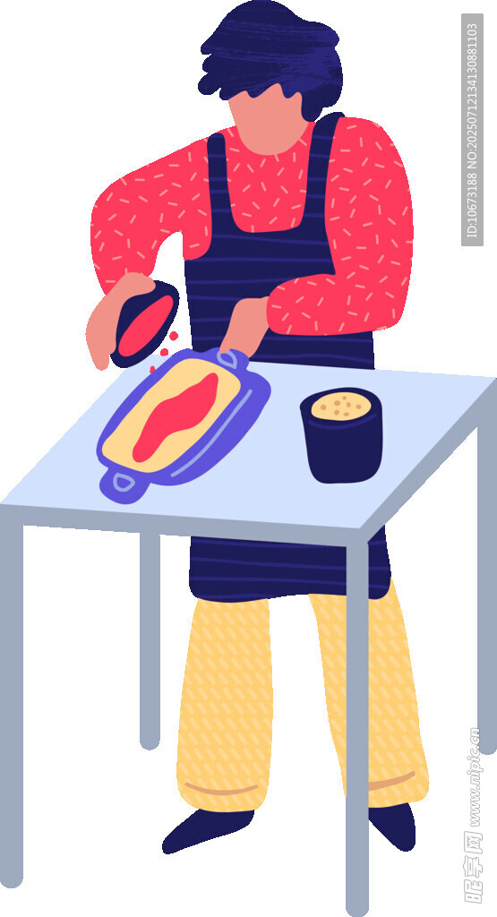厨师桌边专注烹饪美食