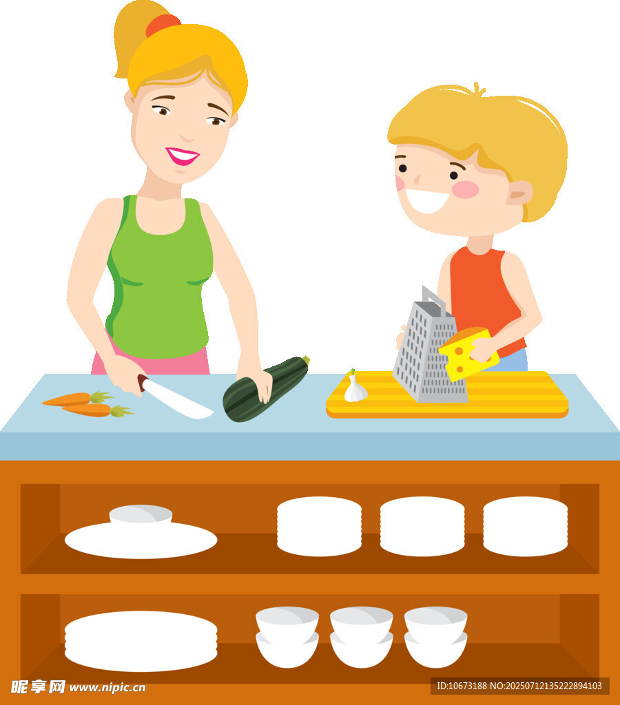 母子厨房欢乐共制美食