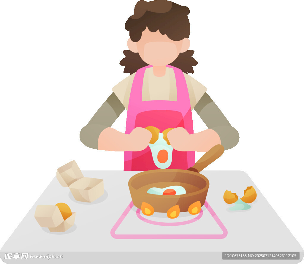 女士专注制作美味烤鸡