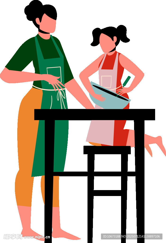 母女厨房共制美食