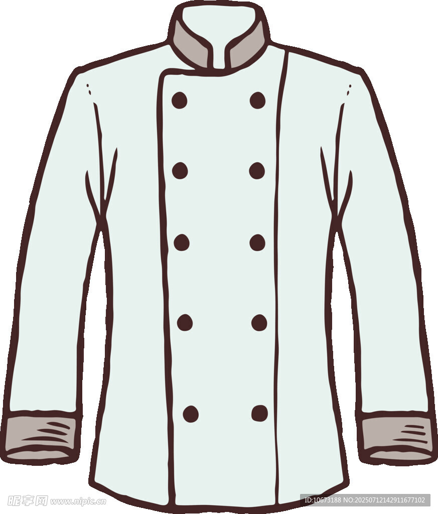 经典厨师制服设计图