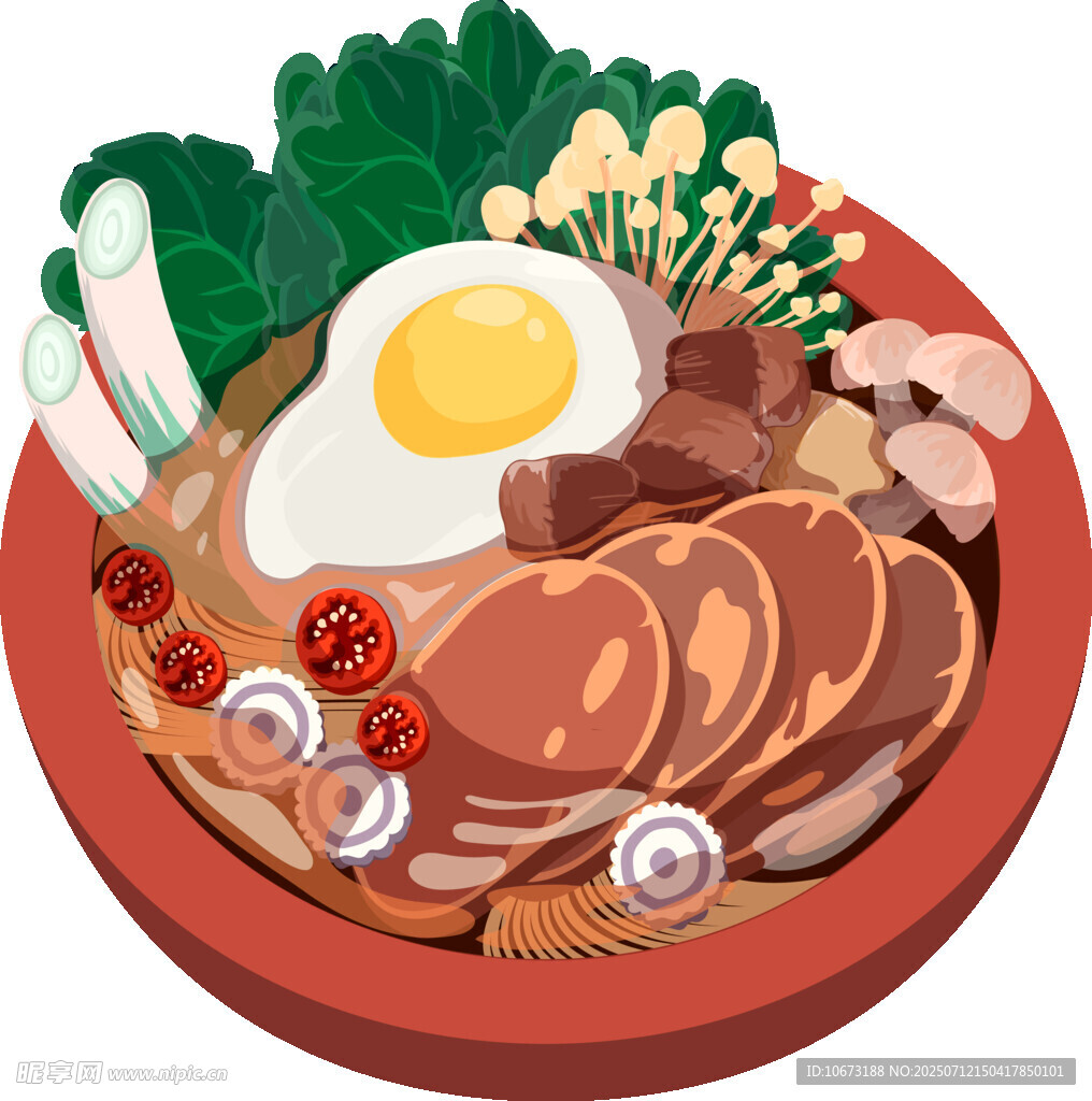 美味日式牛肉温泉蛋盖饭