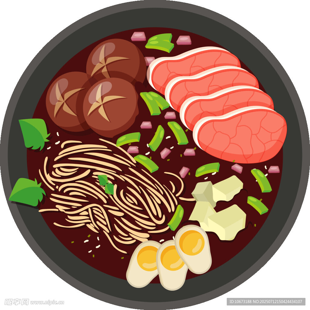 美味丰盛的日式拉面套餐
