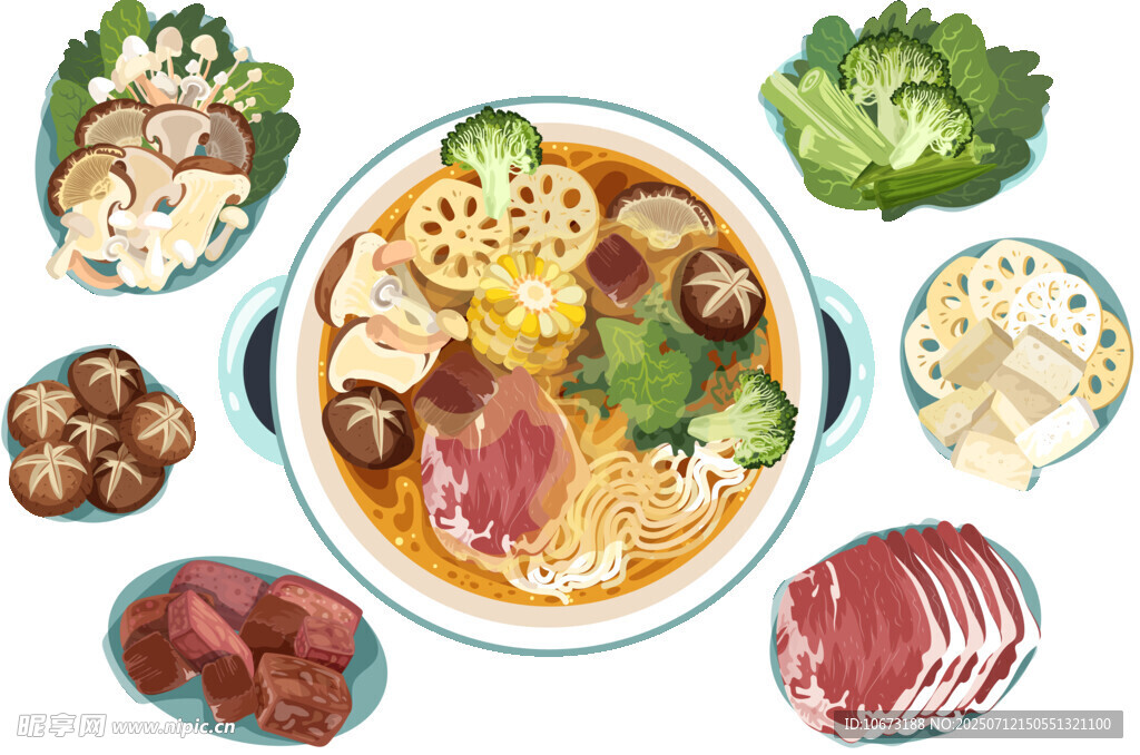 丰盛火锅食材大集合