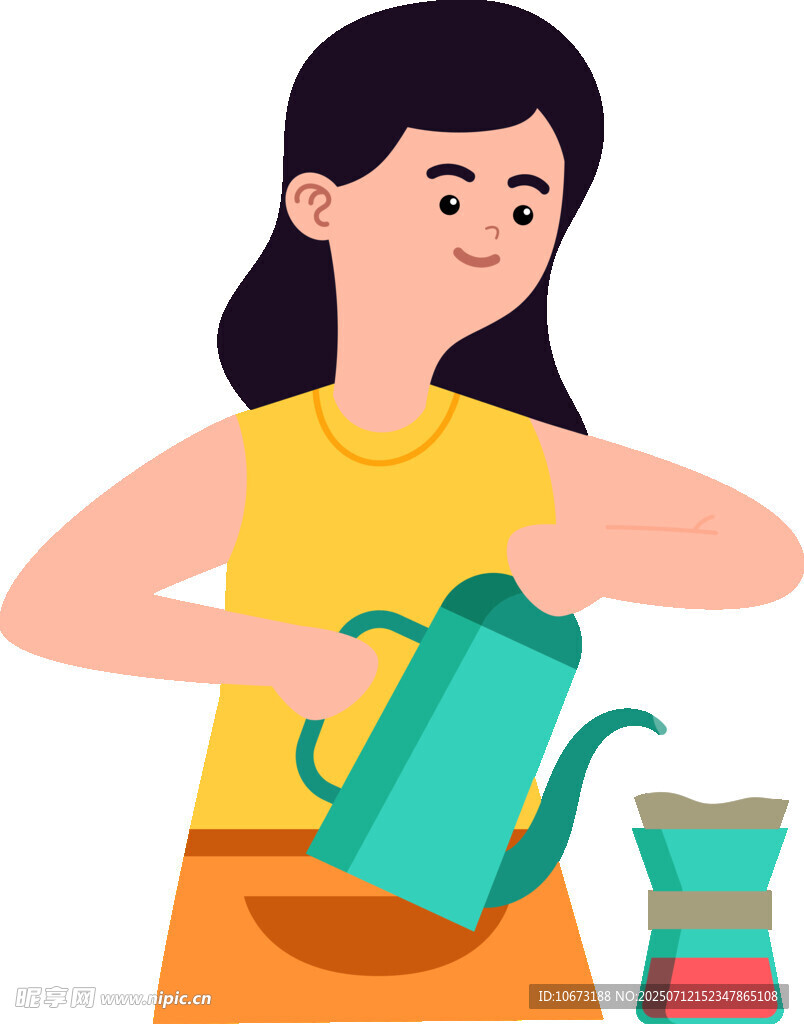 女子优雅倒茶瞬间