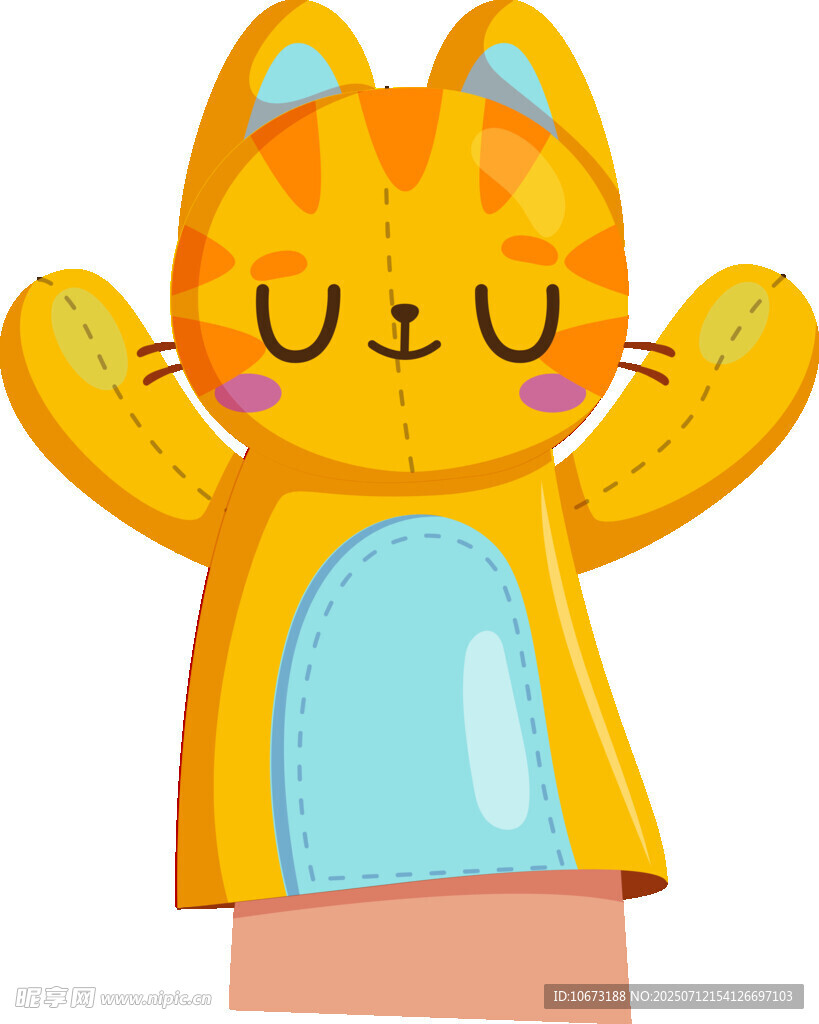 可爱猫咪手偶