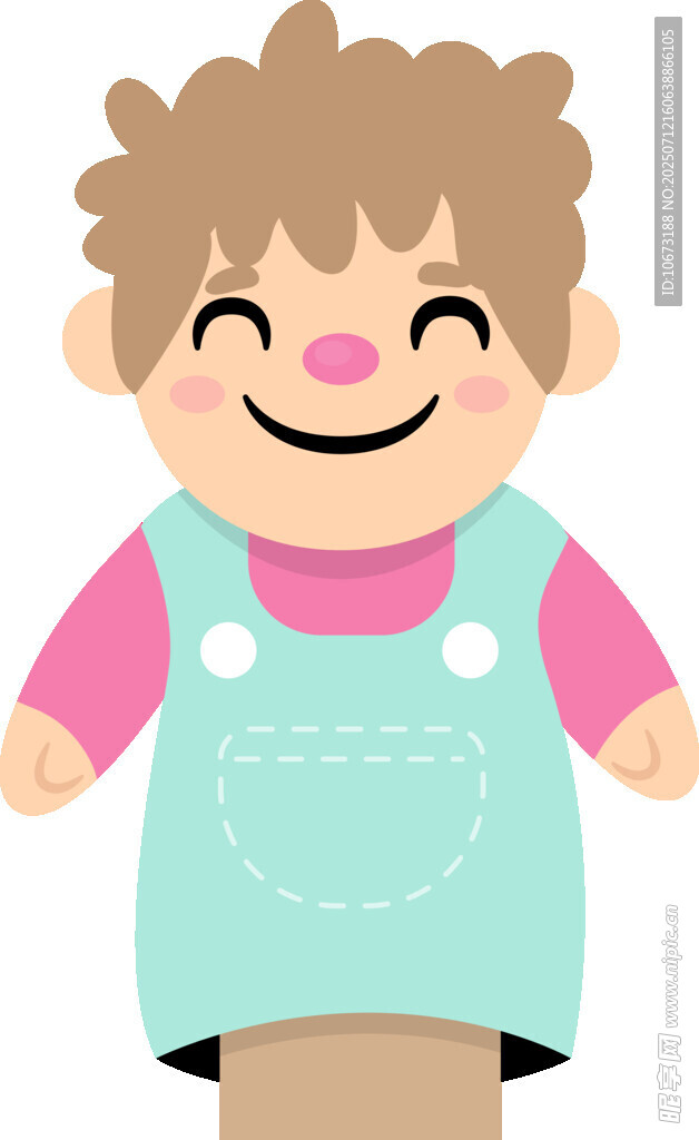 微笑的可爱幼儿