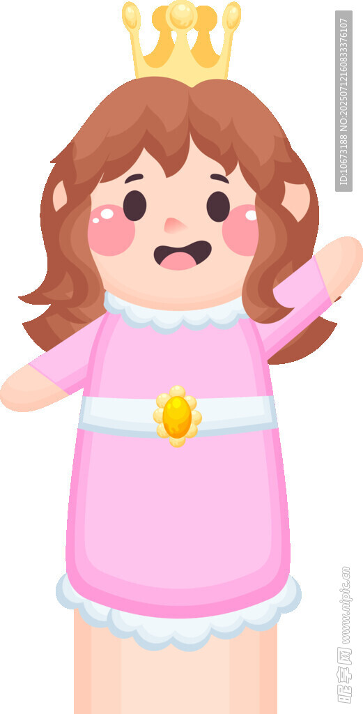 可爱公主风小女孩形象