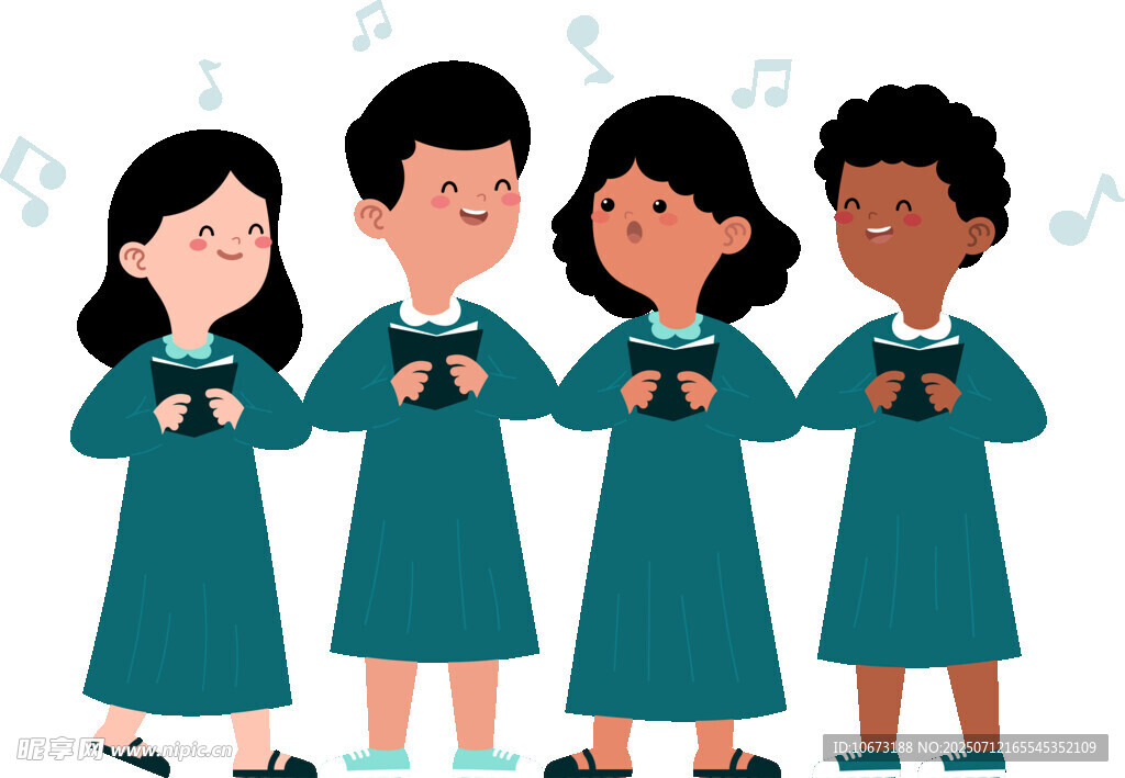学生们身着校服开心比心