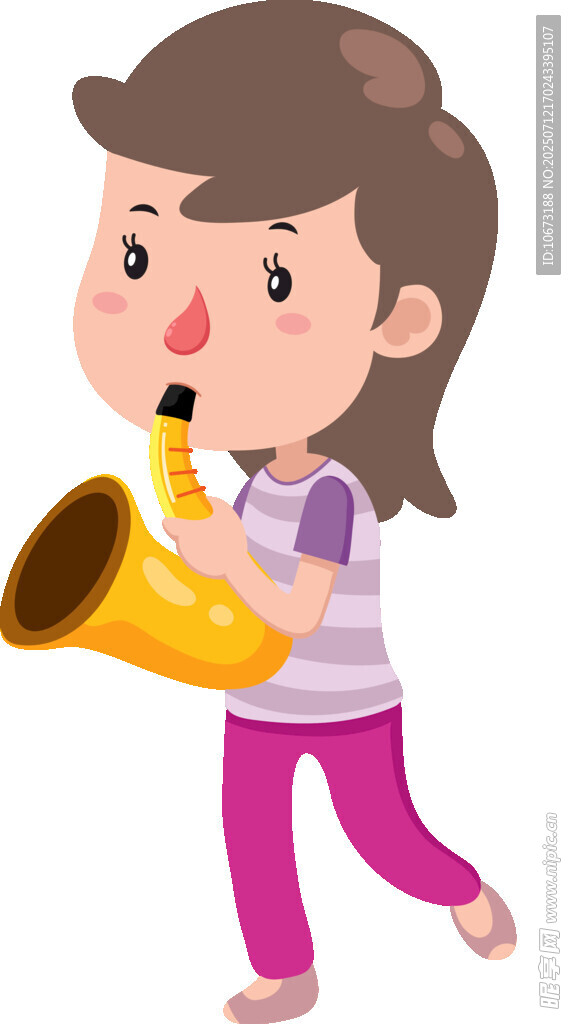 女孩吹奏萨克斯