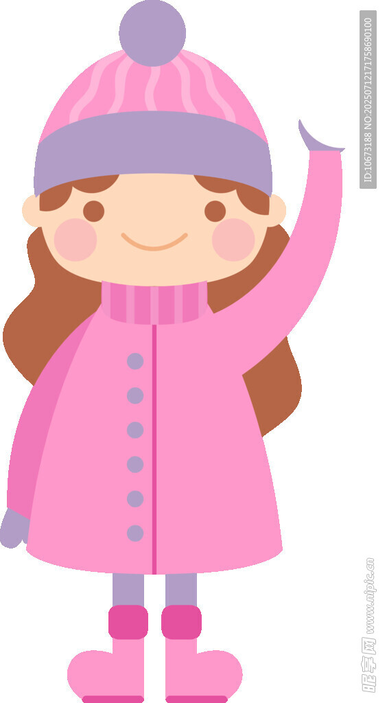冬日可爱女孩温暖装扮