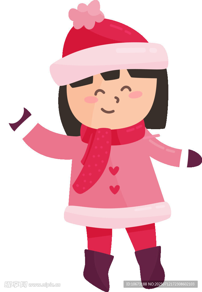 冬日可爱小女孩装扮