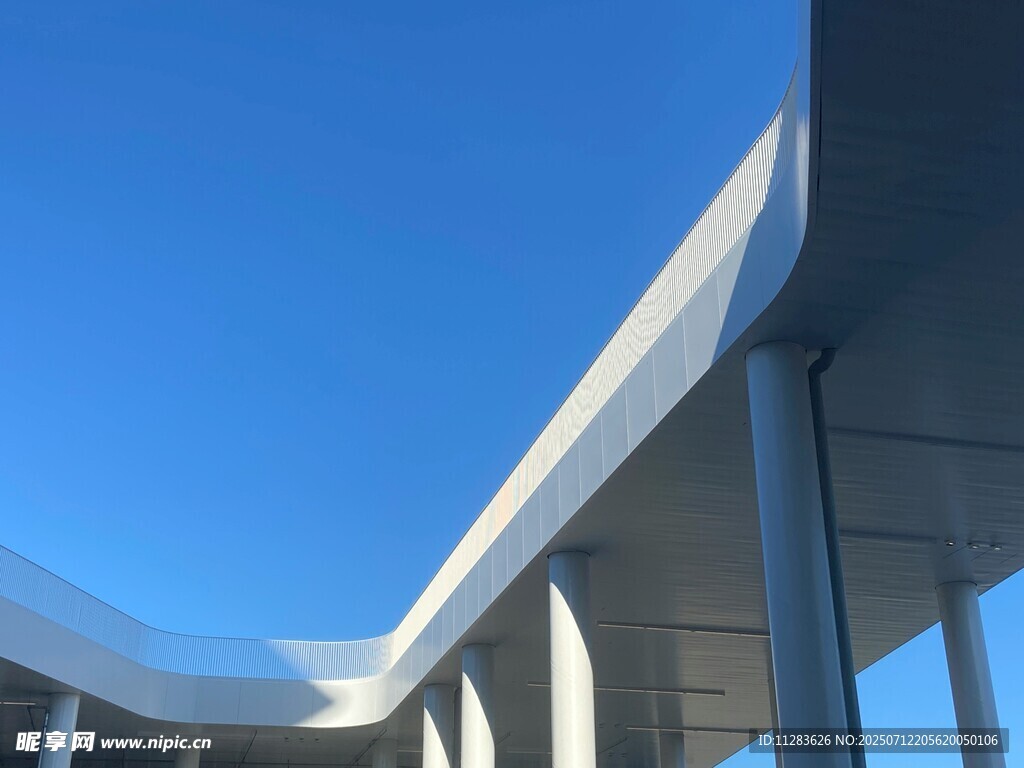 现代建筑外观特写