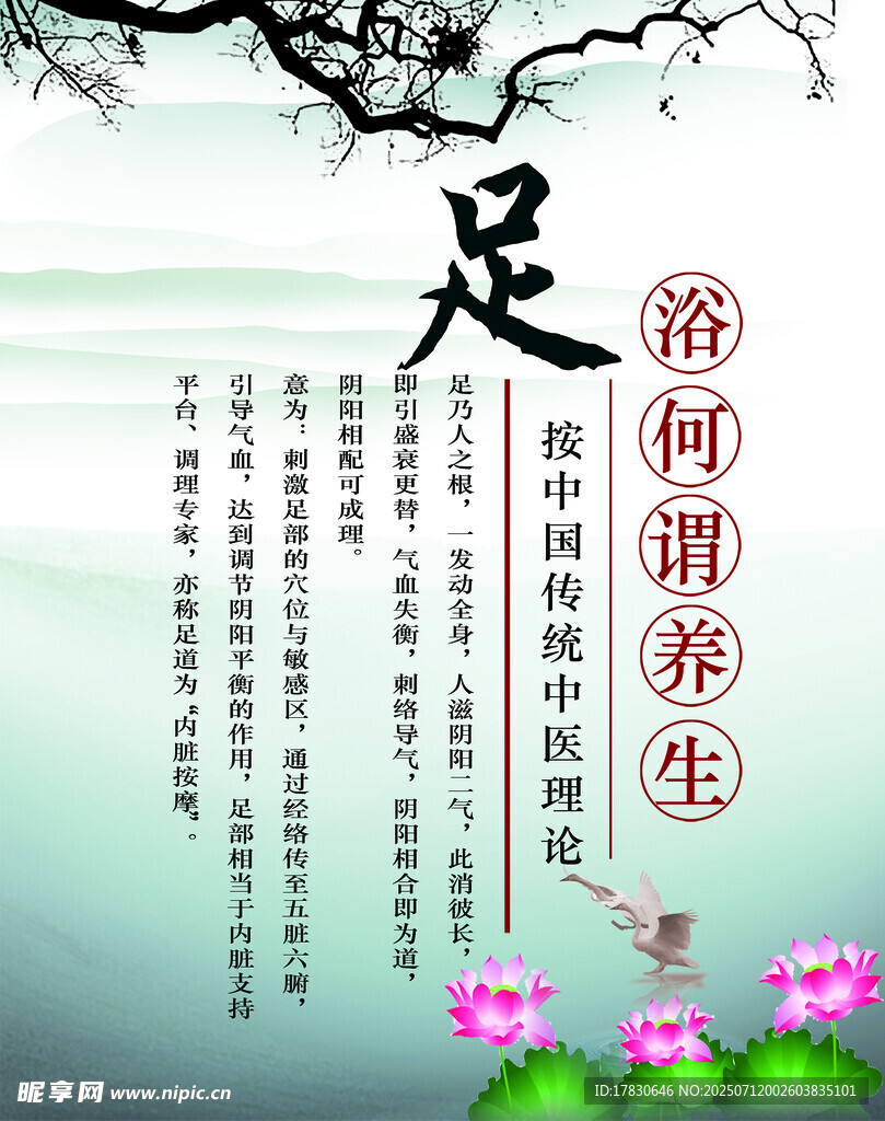 足浴海报