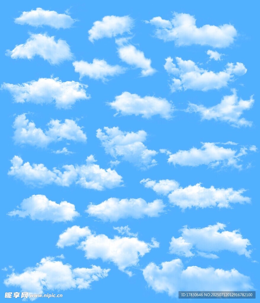 蓝天白云背景图