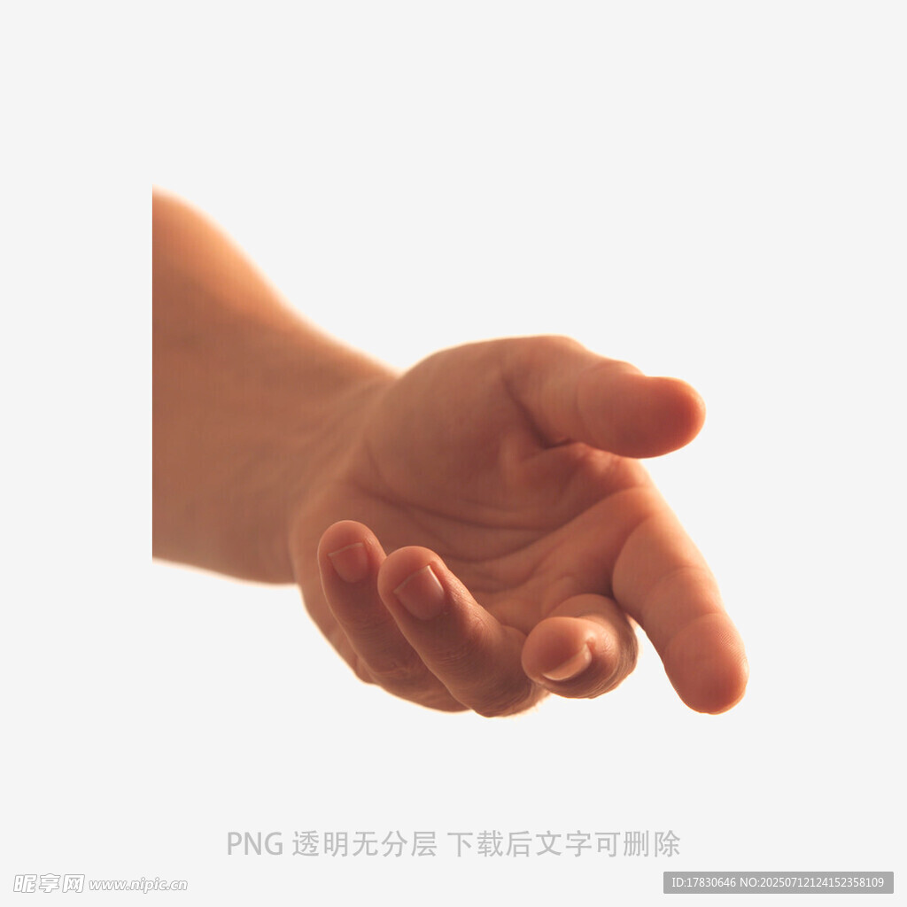 伸出的手掌