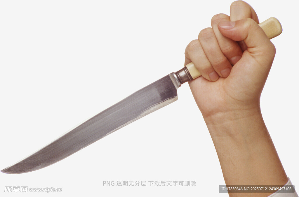 手持利刃特写