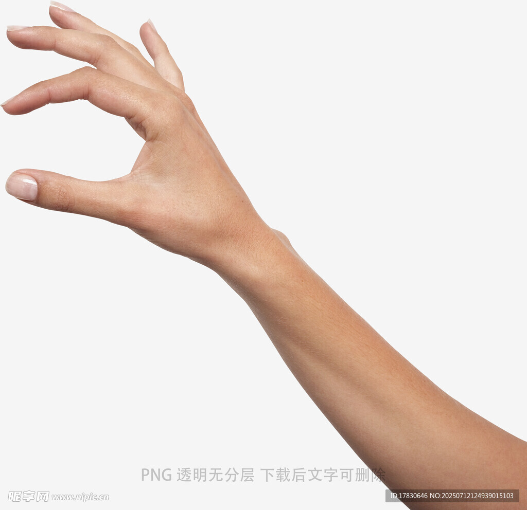 伸展的手