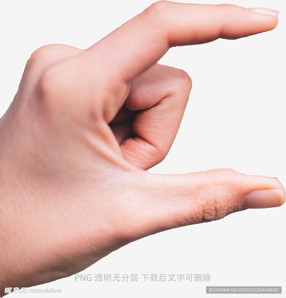 手呈框形手势特写