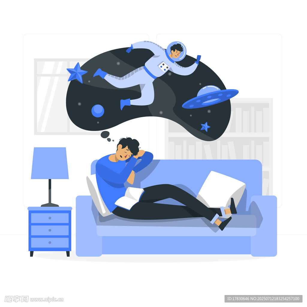 矢量人物场景图