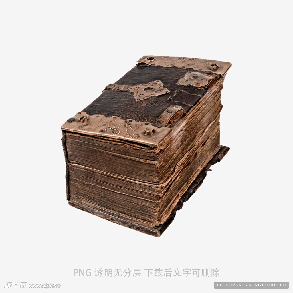 古老陈旧的堆叠古籍