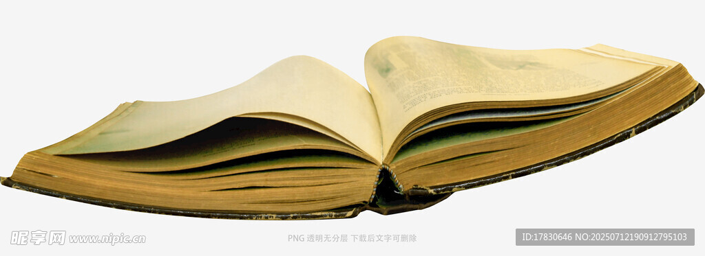 翻开的旧书