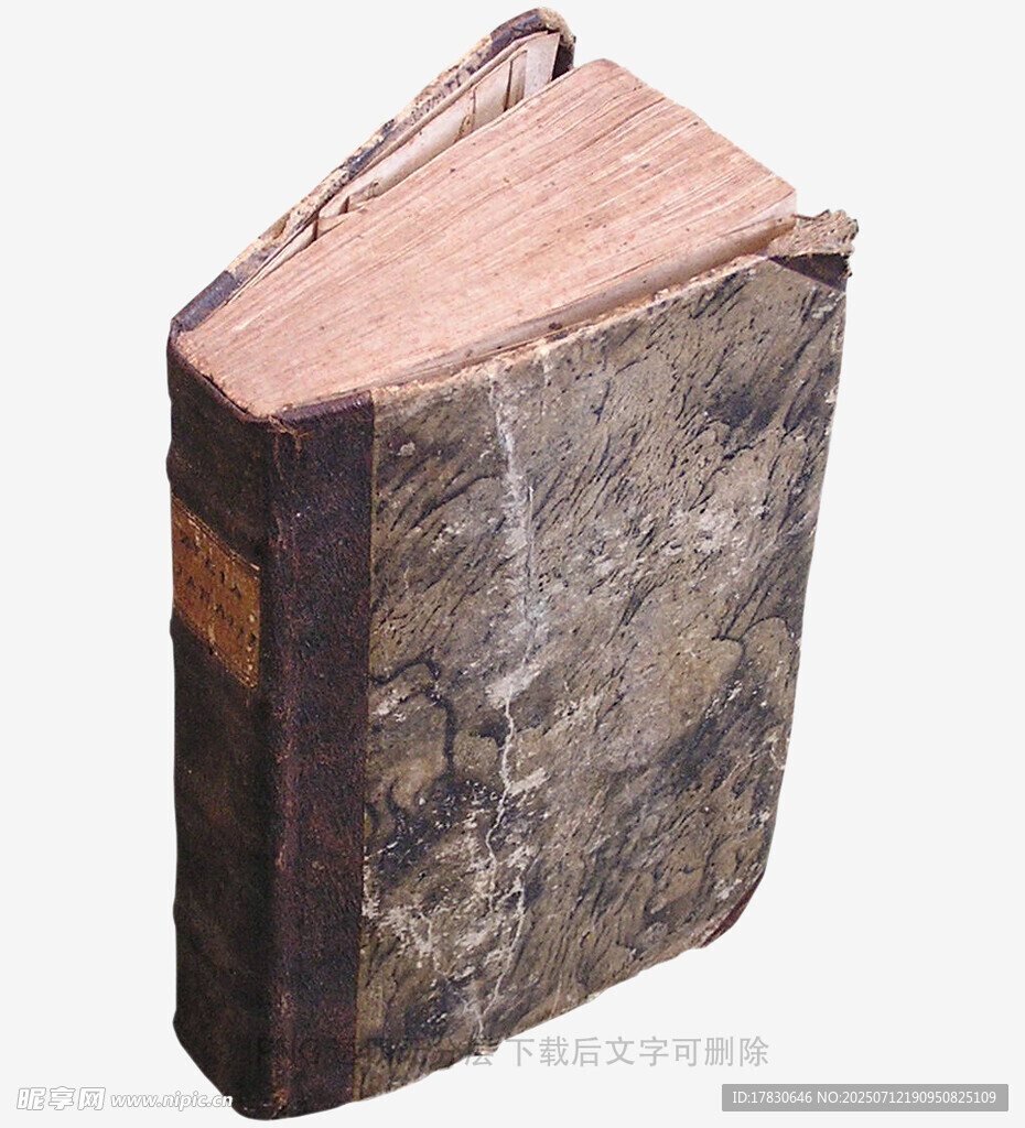 古老陈旧的精装书籍