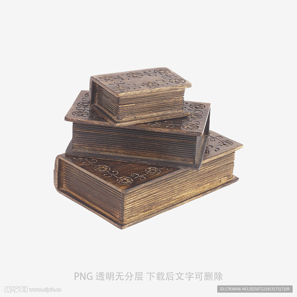 复古堆叠旧书籍