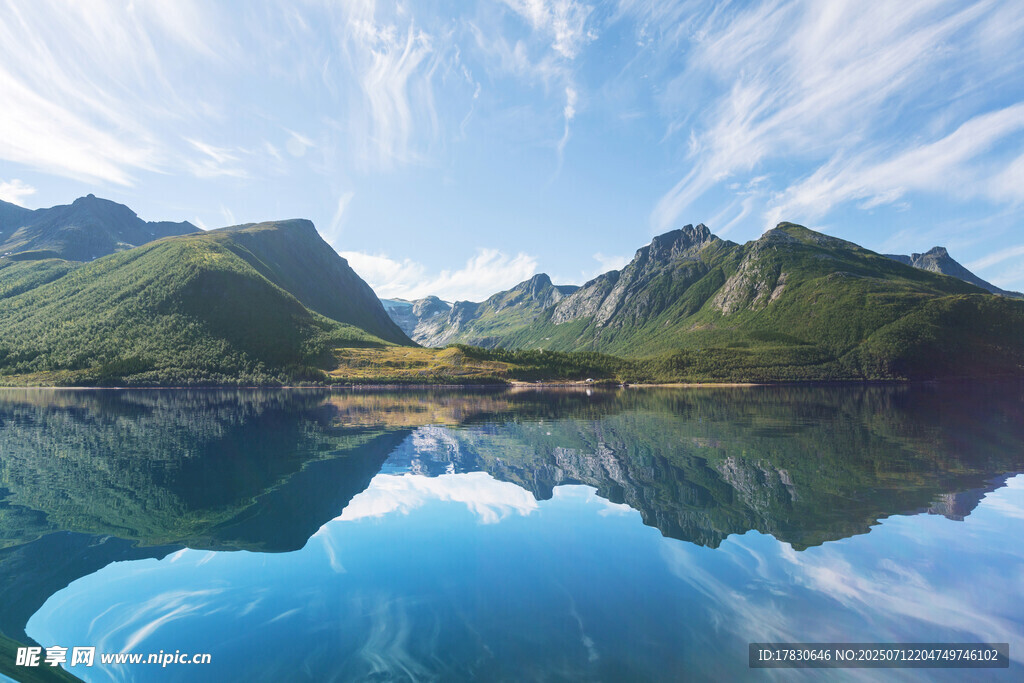 宁静山水湖景自然风光